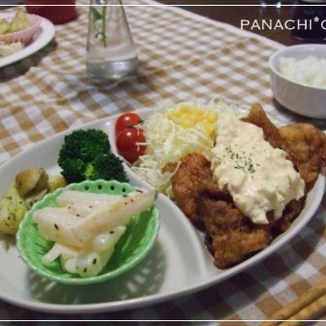 カリカリポーク南蛮でワンプレート★