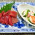 本まぐろの刺身　～カニカマと胡瓜の酢の物と