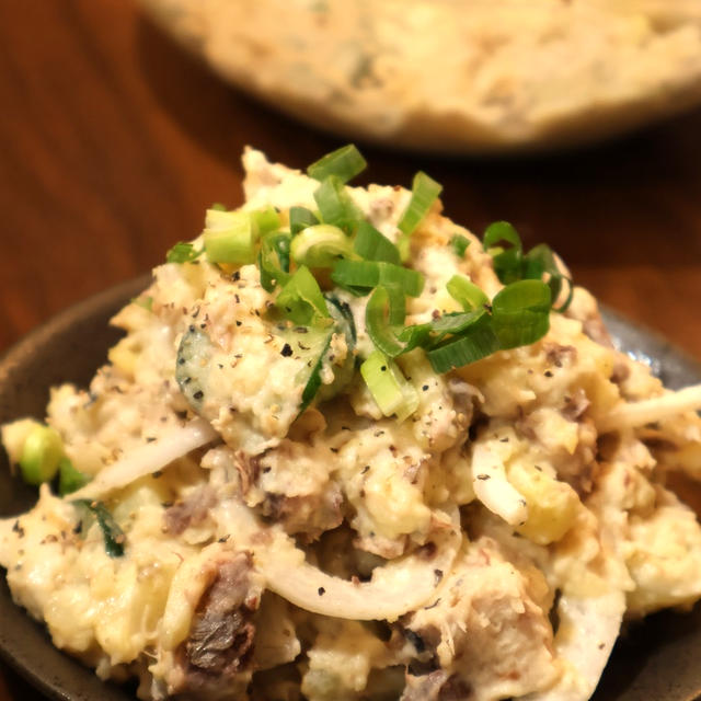 味見がとまらん！おつまみ系＊鯖缶で和風ポテトサラダ＊