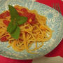 トマトソースのとにんにくのスパゲティ