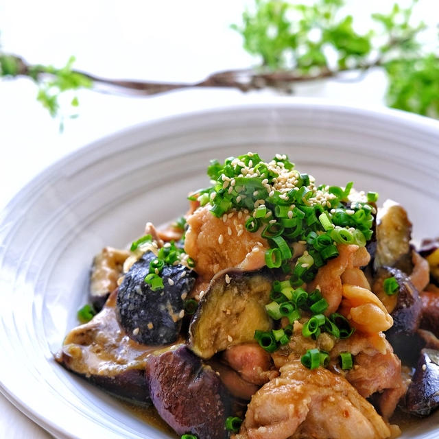 レンジで簡単！鶏肉となすのコク旨味噌マヨ