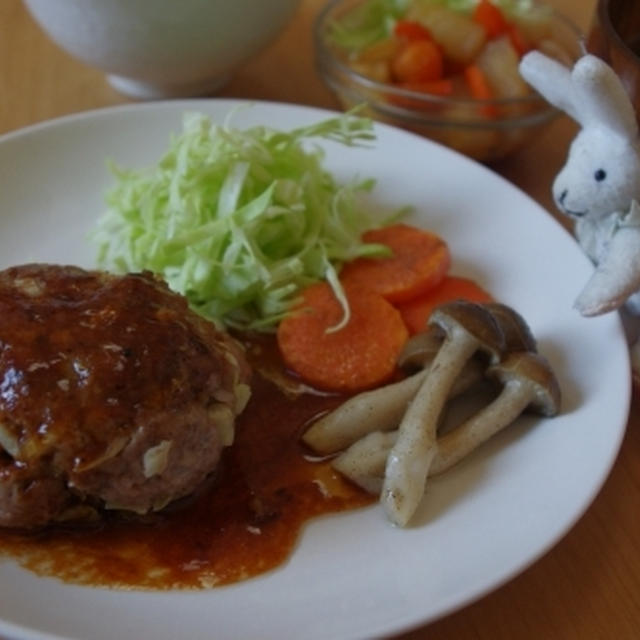 ヘルシー☆キャベツハンバーグ