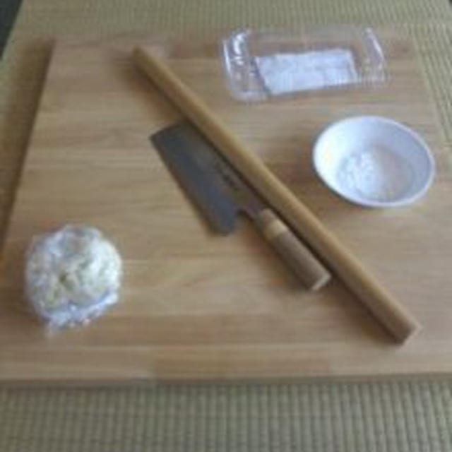 うどん打ちとバーベキュー
