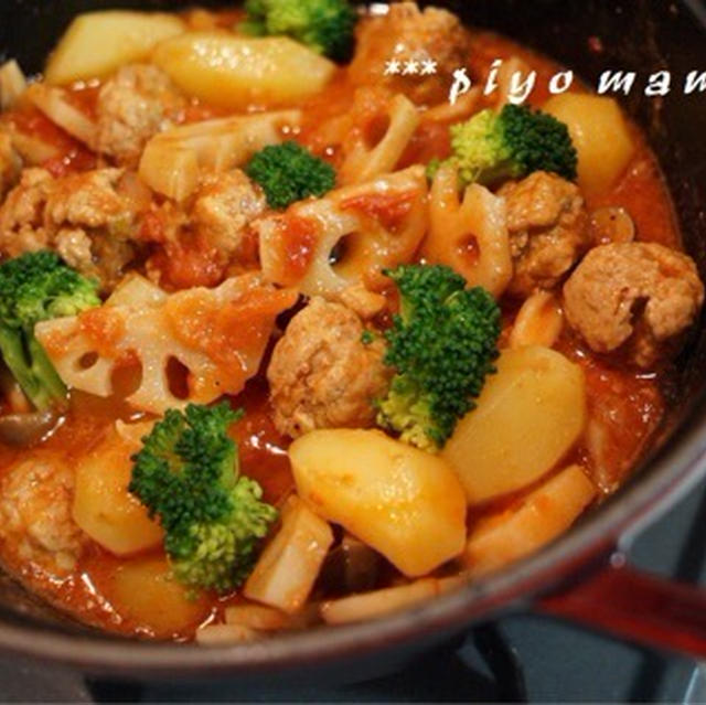 ミートボールのトマト煮込み♪