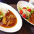 アレンジポテサラ添えポークカレー