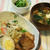 チャーシュー丼と味噌汁・ほうれん草の胡麻和え