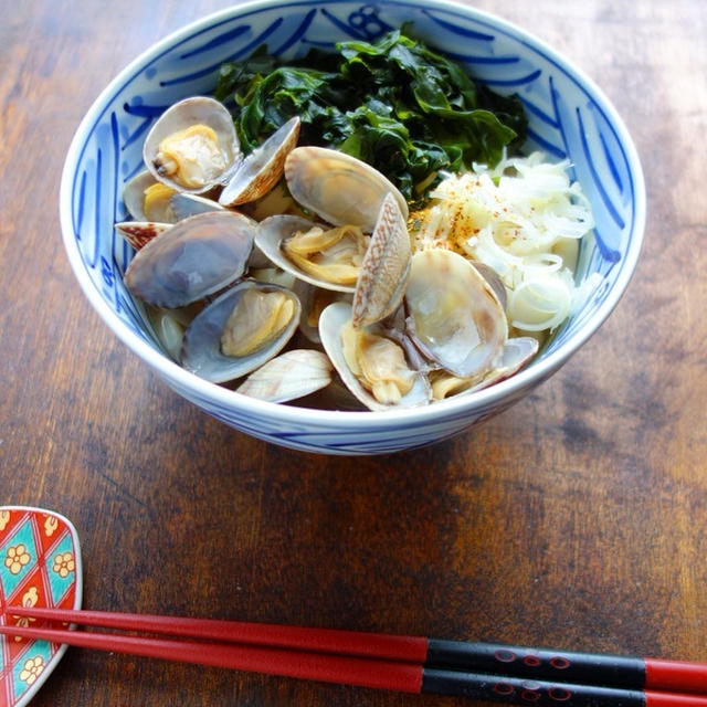 クックパッドニュース掲載☆あさりうどん【#うどん　#簡単】