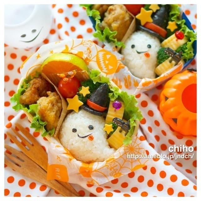 魔女おばけちゃんでハロウィン弁当♡