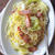 春キャベツとウインナーのパスタ