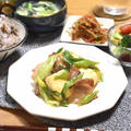 【レシピ】豚バラ豆腐の味噌バター✳︎簡単✳︎豆腐メインだけど大満足おかず…食育指導でした