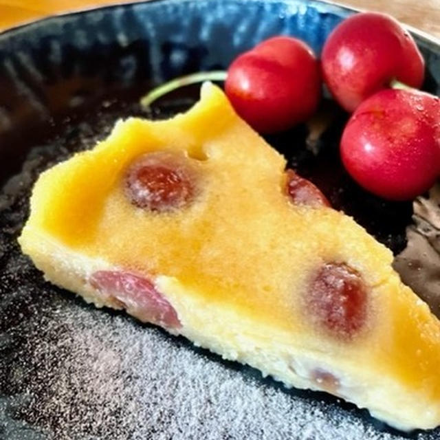 さくらんぼのクラフティ Clafoutis di ciliegie