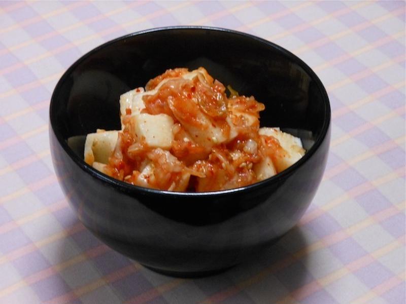 ５分で出来る！簡単おつまみ、サッパリでピリ辛箸休め長芋キムチ。