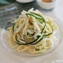 いかときゅうりの梅肉冷製パスタ