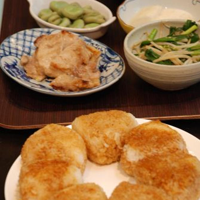 炊きすぎたご飯で焼きおにぎり