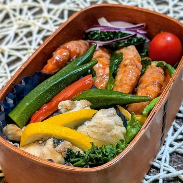 ガーリックシュリンプ食べたい欲で～夫に作るお弁当9０