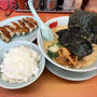 醤油ラーメン背脂変更多めを土・日限定餃子とライスで啜り食す 〜海苔5枚・メンマ・山岡家〜