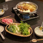 2日分の夜ごはん　豚バラとセリの出汁しゃぶと、おうち焼肉♪