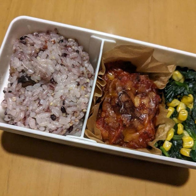 わたしのお弁当　〜ポテトの重ね焼き弁当〜