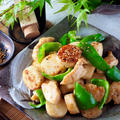 【ピリ辛明太子味】鶏肉とサクサク長芋とピーマンのマヨポン炒め