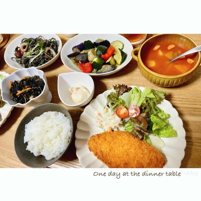 ある日の晩ごはん。