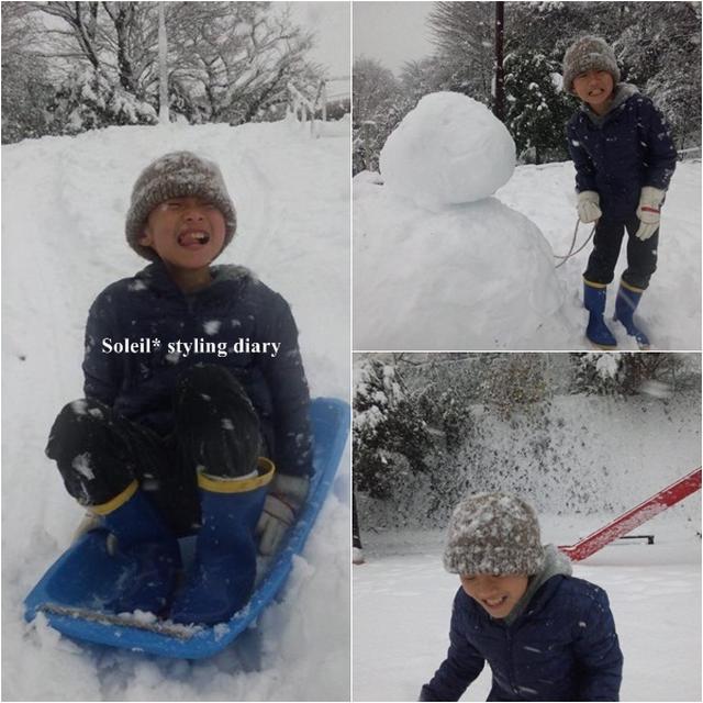 雪の日。ＢＰ不要のバナナと胡桃ときなこのパウンド♪