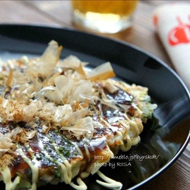 長芋なしのお好み焼きとエプロンのポケット。。。