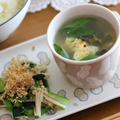 めかぶスープのお昼ごはん by 小春さん