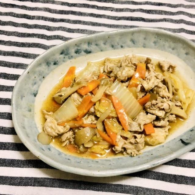 白菜と豚肉の中華風旨み炒め