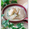 里芋と白菜のポカポカ豆乳味噌スープ