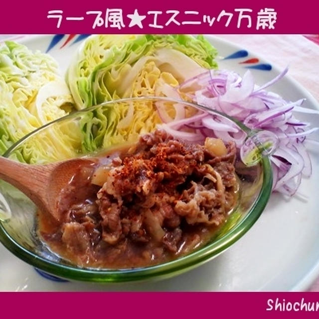 牛丼の具→簡単エスニック★ラープ