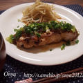 【簡単カフェ飯】ガーリックオニオン醤油ダレでポークステーキ♪とこんだてnoteで紹介されました。