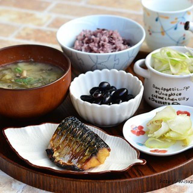和定食の朝ごはん