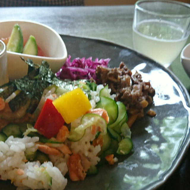 無塩梅漬け講習会と、梅づくしランチ