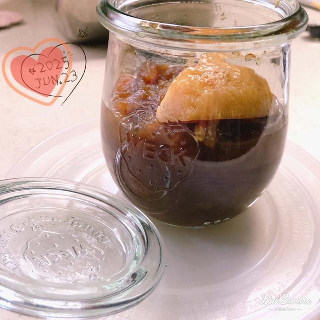 今日はりんごジャムを作ってみましたからの~鮭の天ぷら、今日のアイス