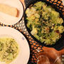 『青海苔とホタテのパスタ（プロ味）』の夜ごはん。