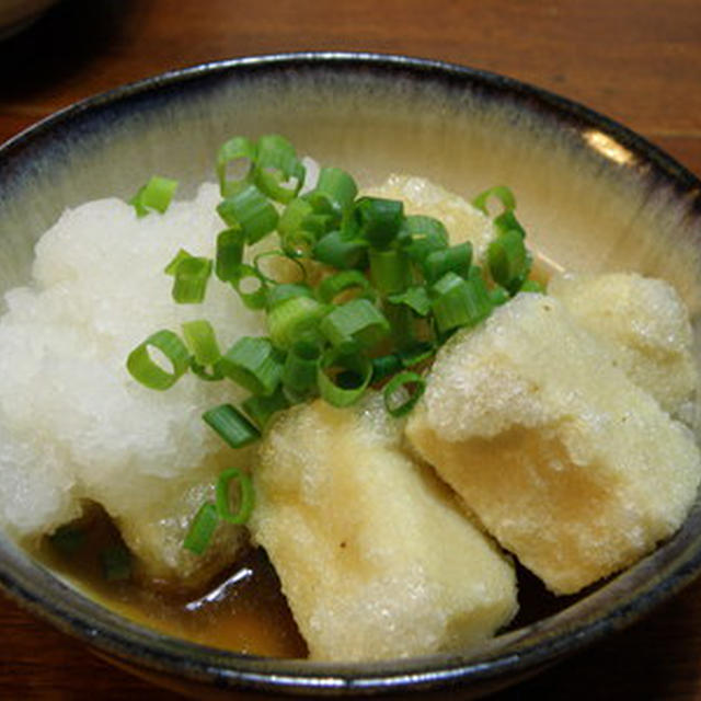 高野豆腐の揚げ出し豆腐