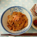 お麩入り玉ねぎ丼