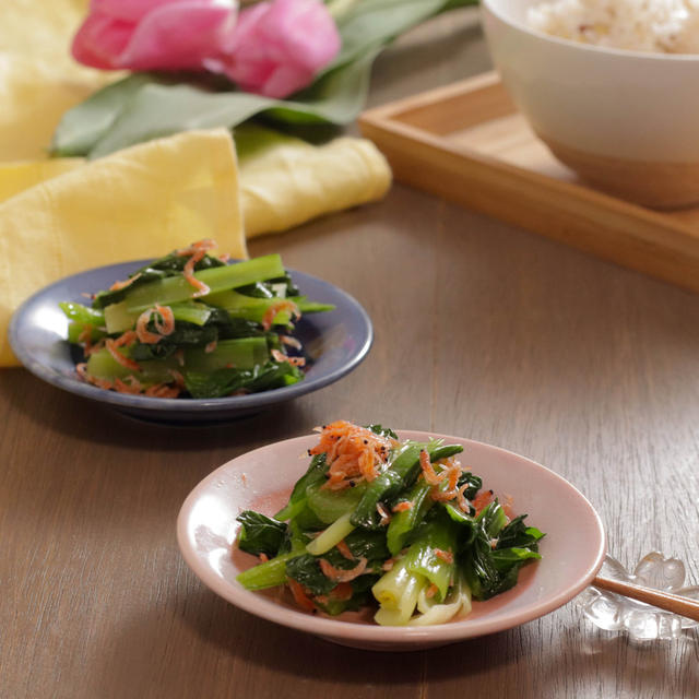 【レシピ】青菜嫌いな子どもも食べる♪小松菜と桜えびのごま風味和え