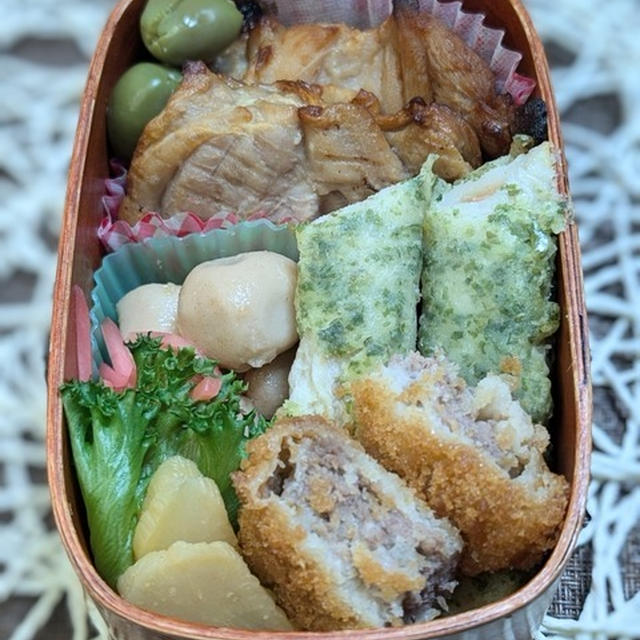 この日はアワアワして詰めたお弁当～夫のお弁当177
