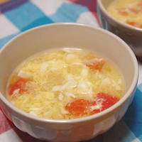 優しい朝ごはん、トマトーフスープ！