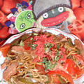 沖縄風ソース焼きそば＆キャベツと大葉の和風サラダ（お家カフェ）