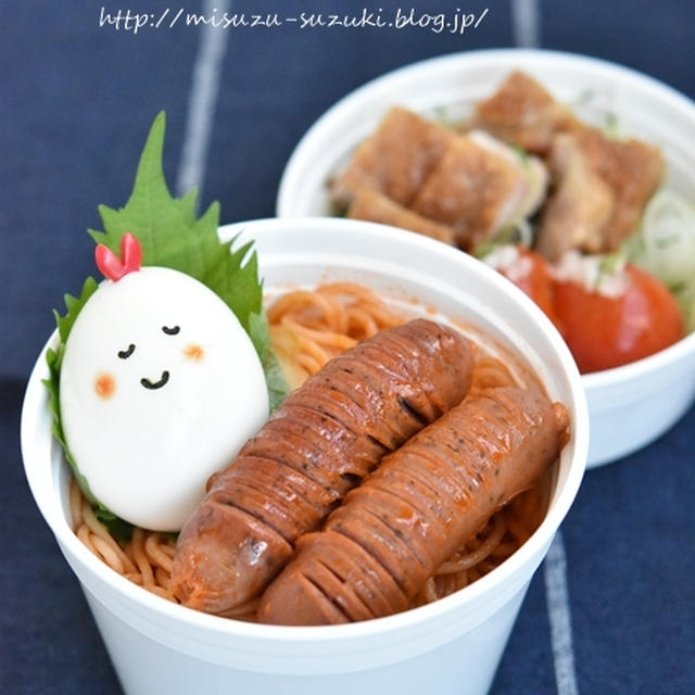おすましたまごちゃんナポリタン弁当