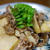 筍と豚肉のオイスター炒め　筍パスタ