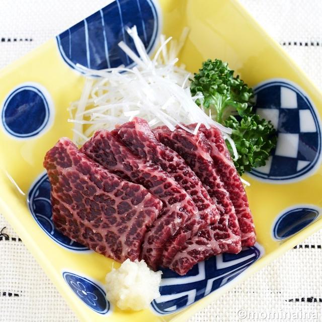 にたりくじら（尾の身）のお刺身