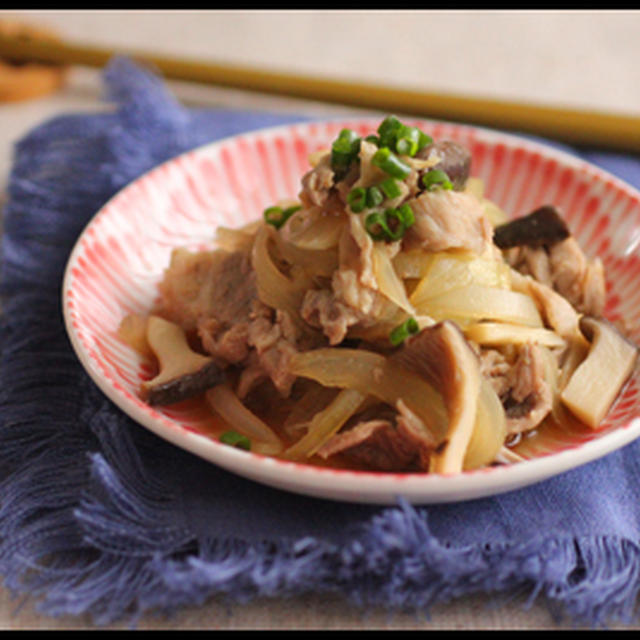 簡単・節約系！電子レンジで3分！野菜でかさ増し豚丼の具