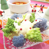 冬の花畑！カラフルカリフラワーのサラダ！！
