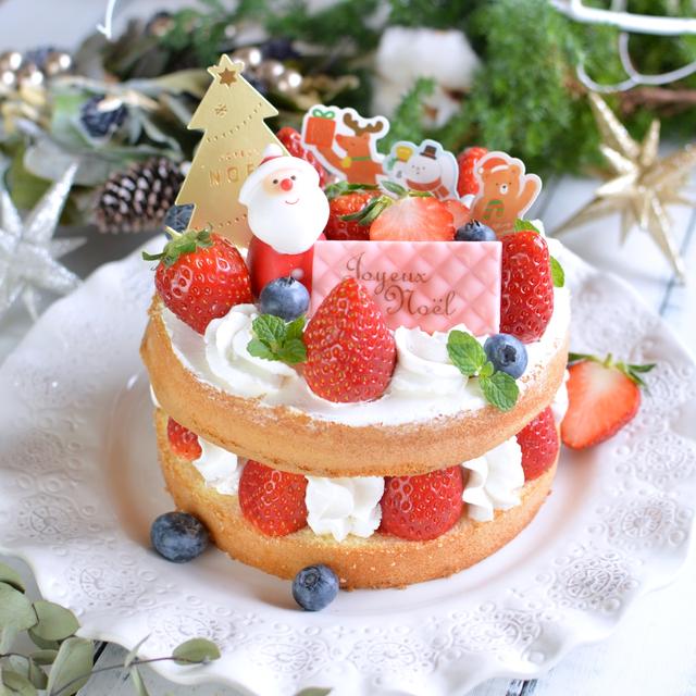 ケーキキットで簡単クリスマスケーキ