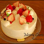 クリスマスデコレーションケーキ☆ラズベリーチョコロール♪