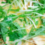 水菜のっけ☆厚揚げの卵とじ