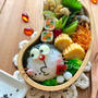 《キャラ弁》スイカの種を飛ばすドラちゃん作り方♡主人誕生日のお祝い